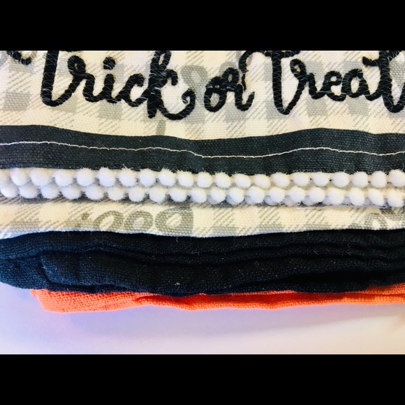 3 Halloween Embroidered Black Cat Kitchen Towels - Picture 10 of 12